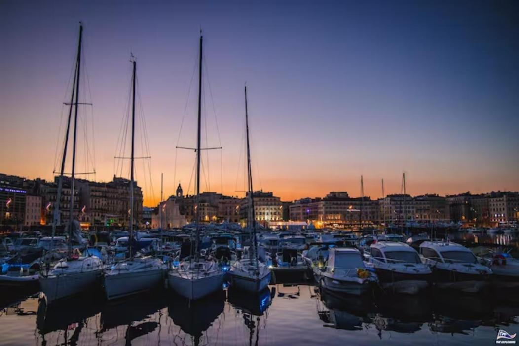 Terrasse Vue Mer & Quartier Historique Vieux Port Marselha Exterior foto